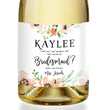 Load image into Gallery viewer, "Kaylee" Floral Bridesmaid Proposal Champagne Labels