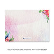 Load image into Gallery viewer, Bohemian watercolor floral "Kelly" wedding invitation backer | digibuddha.com
