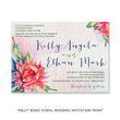 Load image into Gallery viewer, Bohemian watercolor floral "Kelly" wedding invitation | digibuddha.com