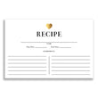 Load image into Gallery viewer, Gold Heart + Black Stripe Recipe Cards | Kendall