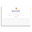 Load image into Gallery viewer, Gold Heart + Navy Stripe Recipe Cards | Kendall