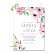 Load image into Gallery viewer, "Kennedy" Floral Watercolor Wedding Invitation