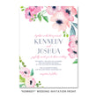 Load image into Gallery viewer, "Kennedy" Floral Watercolor Wedding Invitation