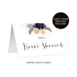 Load image into Gallery viewer, Boho Place Cards with Plum Floral | Kerri