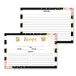 Load image into Gallery viewer, Floral + Stripe Recipe Cards | Krissy Black