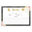Load image into Gallery viewer, Floral + Glitter Recipe Cards | Krissy Chalkboard