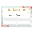 Load image into Gallery viewer, Floral + Stripe Recipe Cards | Krissy Mint Peach