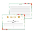 Load image into Gallery viewer, Floral + Stripe Recipe Cards | Krissy Mint Peach