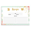 Load image into Gallery viewer, Floral + Stripe Recipe Cards | Krissy Mint