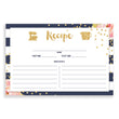 Load image into Gallery viewer, Floral + Stripe Recipe Cards | Krissy Navy