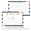 Load image into Gallery viewer, Elegant Navy Stripe and Pink Brunch and Bubbly Bridal Shower Invitations, with navy blue stripes and a corner flower design