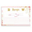 Load image into Gallery viewer, Floral + Stripe Recipe Cards | Krissy Pink