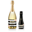 Load image into Gallery viewer, "Krissy" Black + Pink Peonies Bridesmaid Proposal Champagne Labels