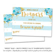 Load image into Gallery viewer, "Krissy" Blue Stripe Baby Shower Invitation