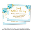 Load image into Gallery viewer, "Krissy" Blue Stripe Baby Shower Invitation