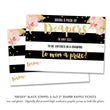Load image into Gallery viewer, "Krissy" Black Stripe Baby Shower Invitation
