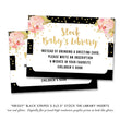Load image into Gallery viewer, "Krissy" Black Stripe Baby Shower Invitation