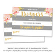 Load image into Gallery viewer, "Krissy" Gray Stripe Baby Shower Invitation