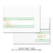 Load image into Gallery viewer, "Krissy" Mint Stripe Envelope Wrap Address Labels