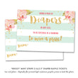 Load image into Gallery viewer, "Krissy" Mint Stripe Baby Shower Invitation