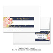 Load image into Gallery viewer, "Krissy" Navy Stripe Baby Shower Invitation