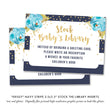 Load image into Gallery viewer, "Krissy" Navy Stripe Baby Shower Invitation