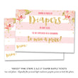 Load image into Gallery viewer, "Krissy" Blush Stripe Baby Shower Invitation