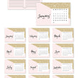 Load image into Gallery viewer, 2021 Desk Calendar by Digibuddha | Evie Pink