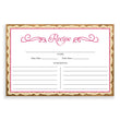 Load image into Gallery viewer, Lace Recipe Cards | Madison Fuchsia