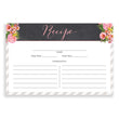 Load image into Gallery viewer, Pink Bloom + Chalkboard Recipe Cards | Leah