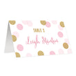 Load image into Gallery viewer, Pink + Gold Dots Place Cards | Leigh