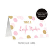 Load image into Gallery viewer, Pink + Gold Dots Place Cards | Leigh
