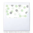 Load image into Gallery viewer, "Leigh" Mint + Silver Glitter Dots Envelope Liners