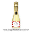 Load image into Gallery viewer, "Leigh" Red + Silver Glitter Dots Be Merry Champagne Labels