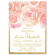 Load image into Gallery viewer, "Leona" Blush Pink + Gold Baby Shower Invitation
