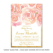 Load image into Gallery viewer, "Leona" Blush Pink + Gold Baby Shower Invitation