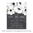 Load image into Gallery viewer, "Leona" Chalkboard + White Anemone Save The Date Card