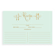 Load image into Gallery viewer, Mint + Gold Glitter Recipe Cards Gift Set | Mila