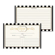 Load image into Gallery viewer, Stripe Recipe Cards | Madison Black