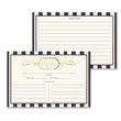 Load image into Gallery viewer, Stripe Recipe Cards | Madison Navy