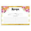 Load image into Gallery viewer, Floral + Stripe Recipe Cards | Mady Gold