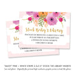 Load image into Gallery viewer, "Mady" Pink + White Stripe Baby Shower Invitation
