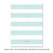 Load image into Gallery viewer, "Mady" Blue + White Stripe Blue Flowers Baby Shower Invitation