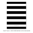 Load image into Gallery viewer, "Mady" Black + White Stripe Kids Birthday Party Invitation