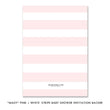 Load image into Gallery viewer, "Mady" Pink + White Stripe Baby Shower Invitation