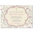 Load image into Gallery viewer, "Meredith" Lavender + Gray Baptism Invitation