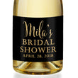 Load image into Gallery viewer, "Mila" Black + Gold Bridal Shower Champagne Labels