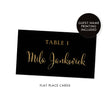 Load image into Gallery viewer, Black + Gold Place Cards | Mila