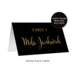Load image into Gallery viewer, Black + Gold Place Cards | Mila