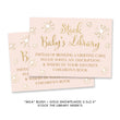 Load image into Gallery viewer, "Mila" Blush + Gold Glitter Snowflakes Baby Shower Invitation